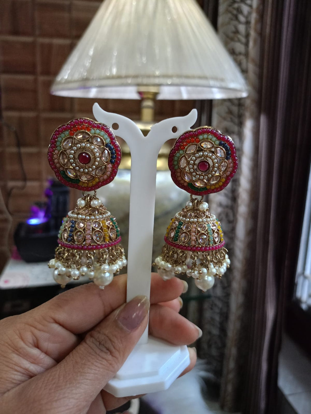 Multi Stones Pakistani style Chokar set