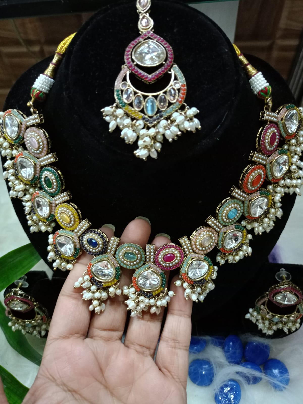 Multicolor Kundan Set