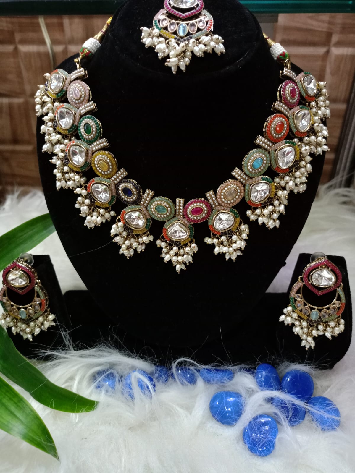Multicolor Kundan Set