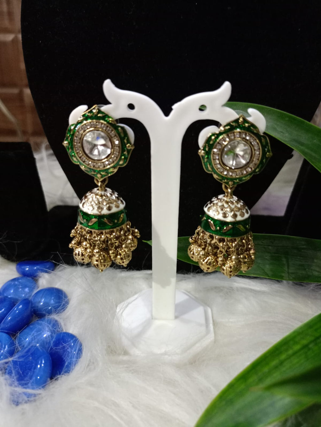 Meenakari Jhumkas
