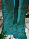 Handwoven  Exclusive Linen Jamdani Saree - Green