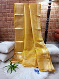 Premium Yellow Tissue Silk Saree for Weddings & Festive Wear