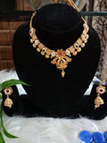Temple Necklace with Semi Precious Stones