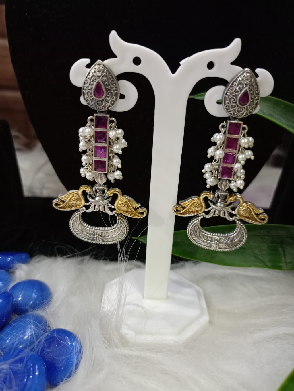Dhoop Chao Silver style Earrings